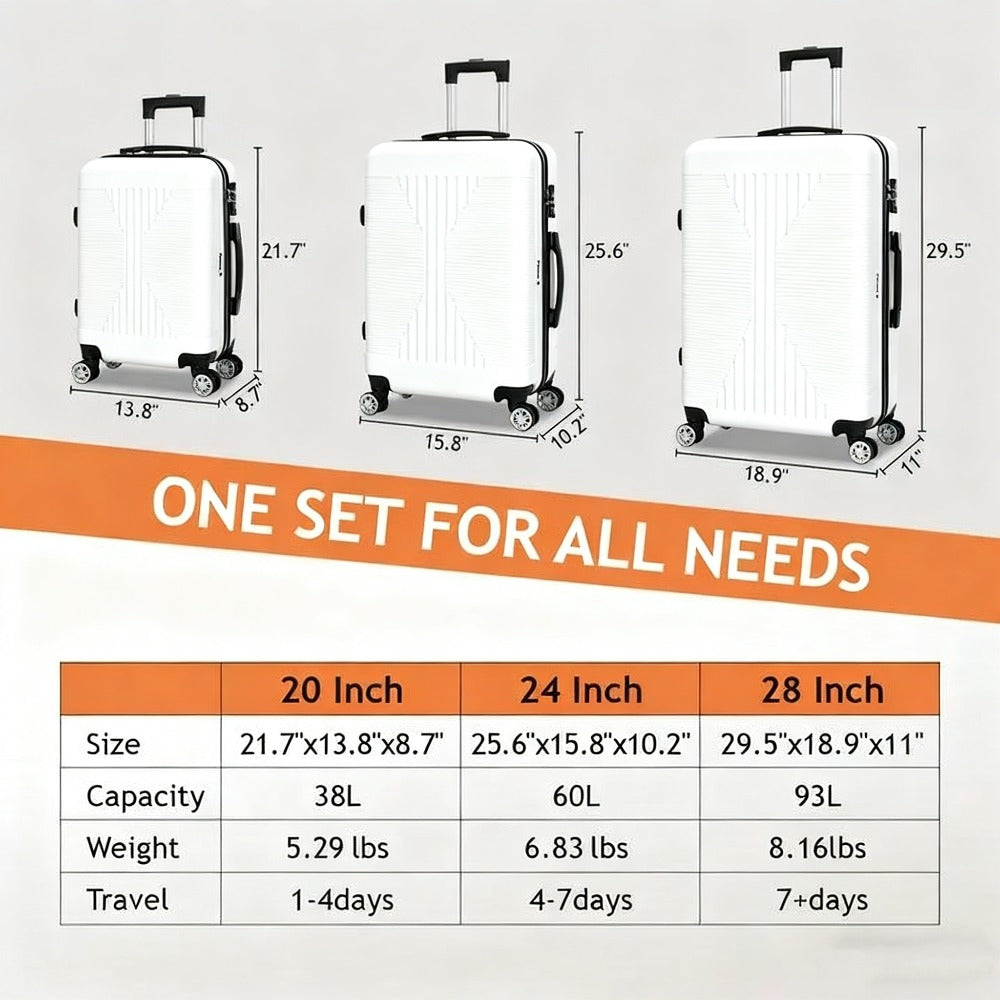 Carry On Luggage – 28 Inch, Hardshell, Lightweight, for Travel & School – detail view 16