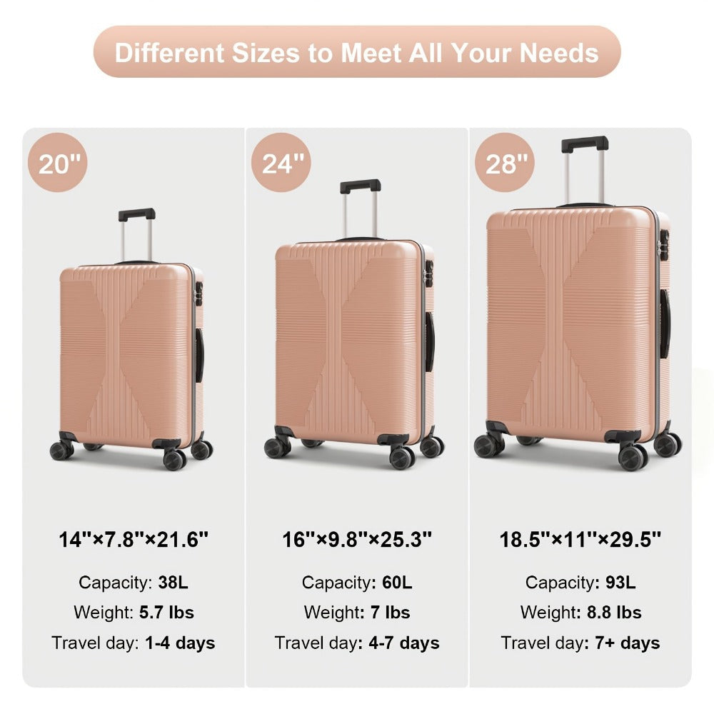 Carry On Luggage – 28 Inch, Lightweight, Combination Lock, for Travel & School – detail view 20
