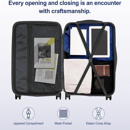 Carry On Luggage – 28 Inch, Lightweight, Combination Lock, for Travel & School – detail view 22