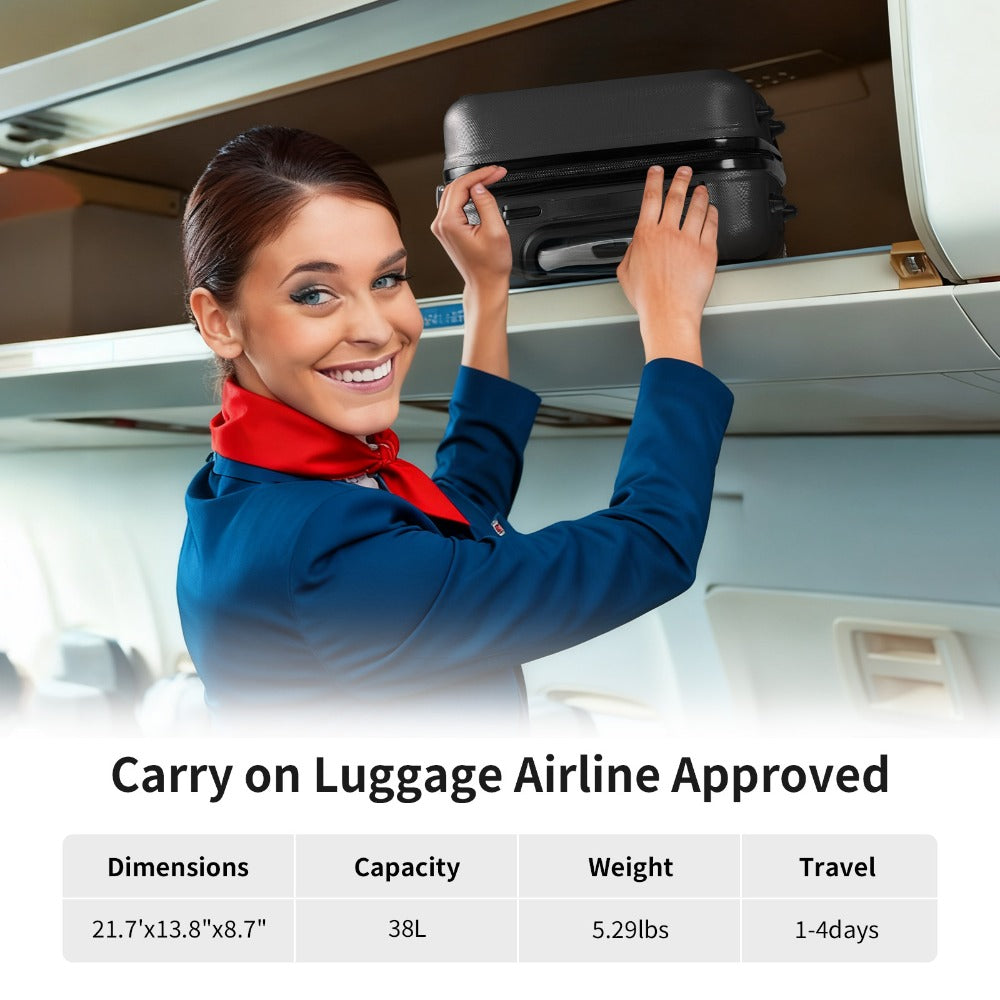 Carry On Luggage – 28 Inch, Spinner Wheels, TSA Lock, Lightweight – detail view 24