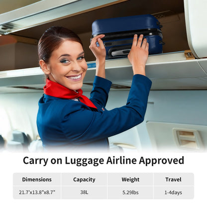 Carry On Luggage – 28 Inch, Spinner Wheels, TSA Lock, Lightweight – detail view 30
