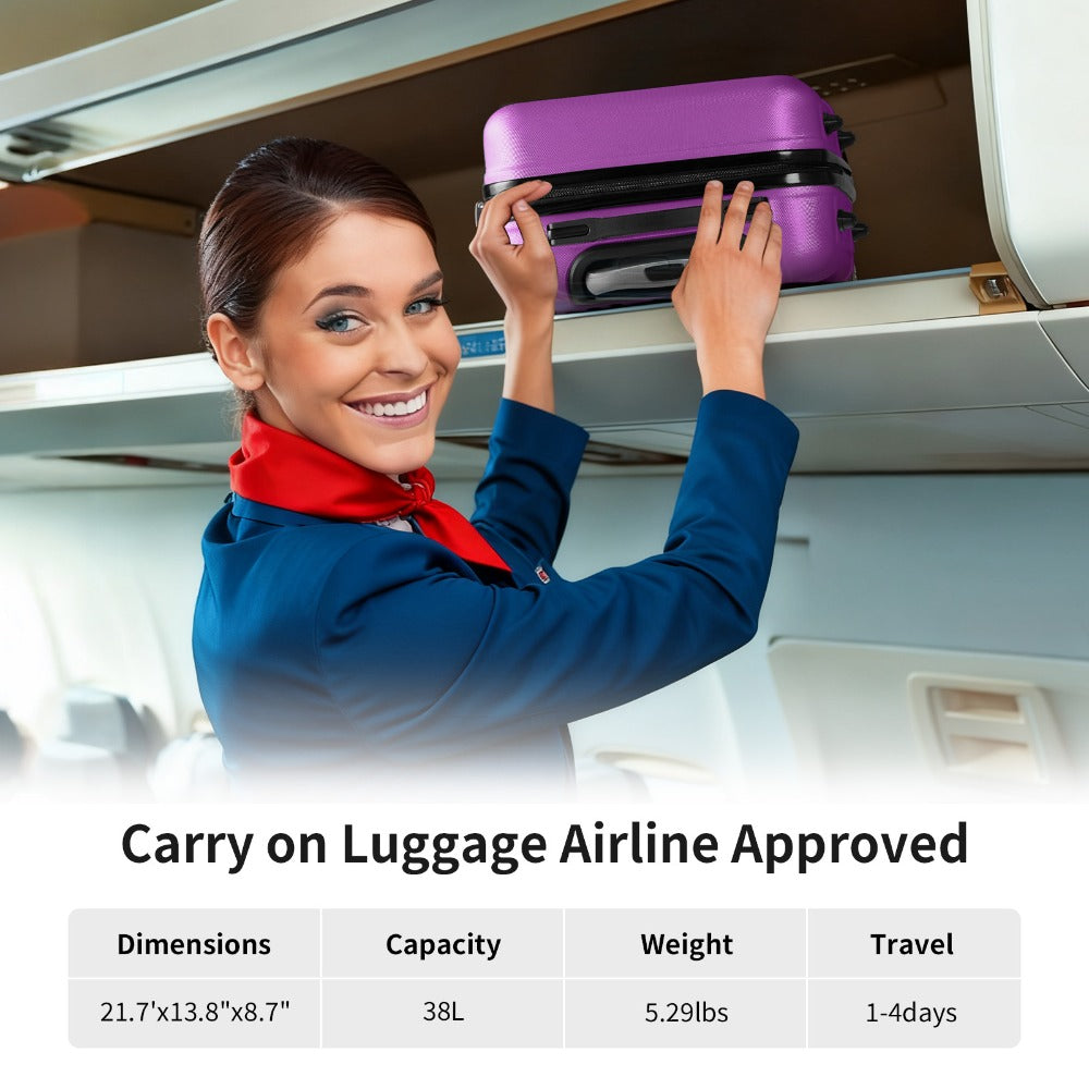 Carry On Luggage – 28 Inch, Spinner Wheels, TSA Lock, Lightweight – detail view 42