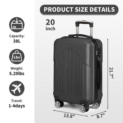 Carry On Luggage – 28 Inch, Spinner Wheels, TSA Lock, Lightweight – detail view 2