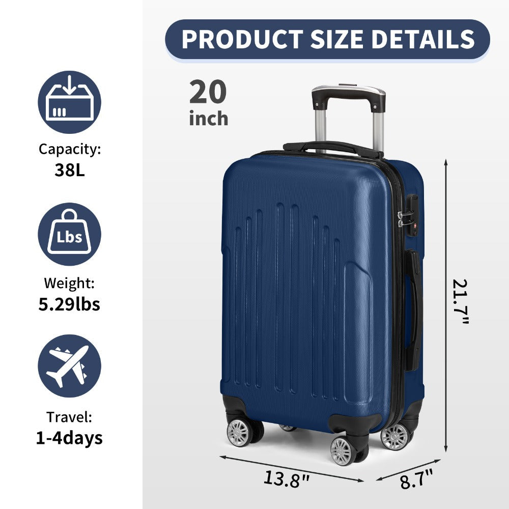 Carry On Luggage – 28 Inch, Spinner Wheels, TSA Lock, Lightweight – detail view 19