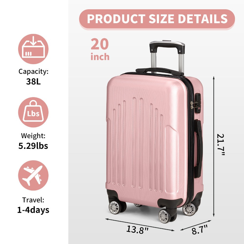 Carry On Luggage – 28 Inch, Spinner Wheels, TSA Lock, Lightweight – detail view 23