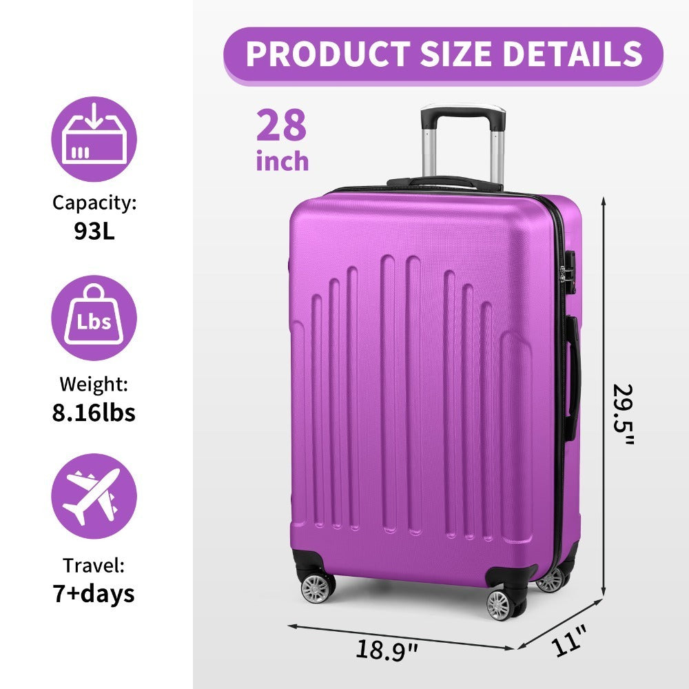 Carry On Luggage – 28 Inch, Spinner Wheels, TSA Lock, Lightweight – detail view 8