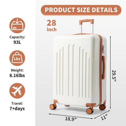 Carry On Luggage – 28 Inch, Spinner Wheels, TSA Lock, Lightweight – detail view 14