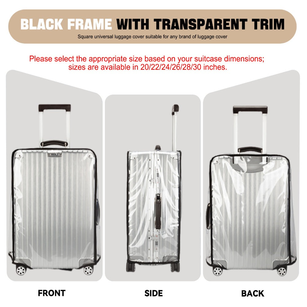 Carry On Luggage – 3 Pack, 28 Inch, PVC, Clear – detail view 10
