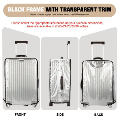 Carry On Luggage – 3 Pack, 28 Inch, PVC, Clear – detail view 10