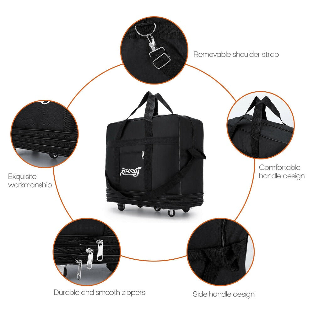 Carry On Luggage – 32 Inch, 77L, Expandable, Foldable – detail view 9