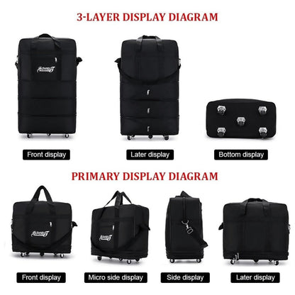 Carry On Luggage – 32 Inch, 77L, Expandable, Foldable – detail view 25