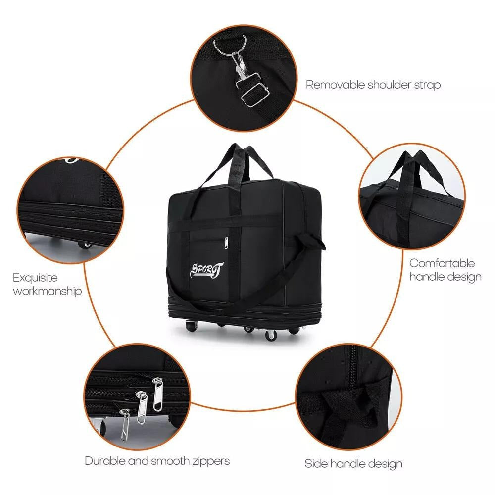 Carry On Luggage – 32 Inch, 77L, Expandable, Foldable – detail view 26