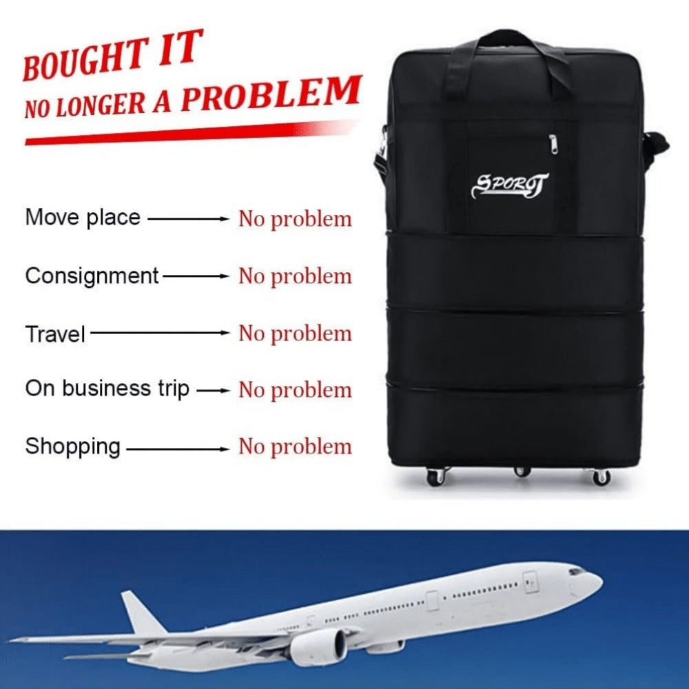 Carry On Luggage – 32 Inch, 77L, Expandable, Foldable – detail view 5