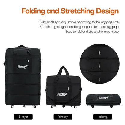 Carry On Luggage – 32 Inch, 77L, Expandable, Foldable – detail view 7