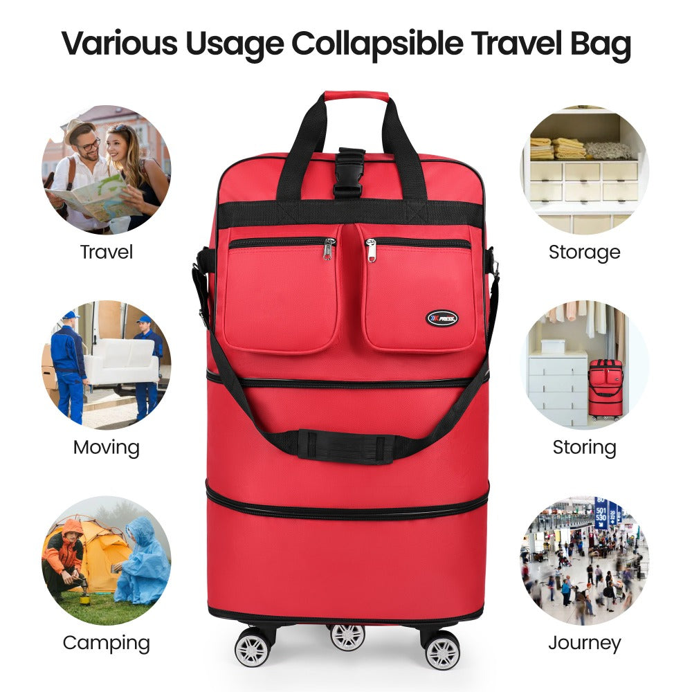 Carry On Luggage – 36 Inch, Spinner Wheels, Expandable, Foldable – detail view 21