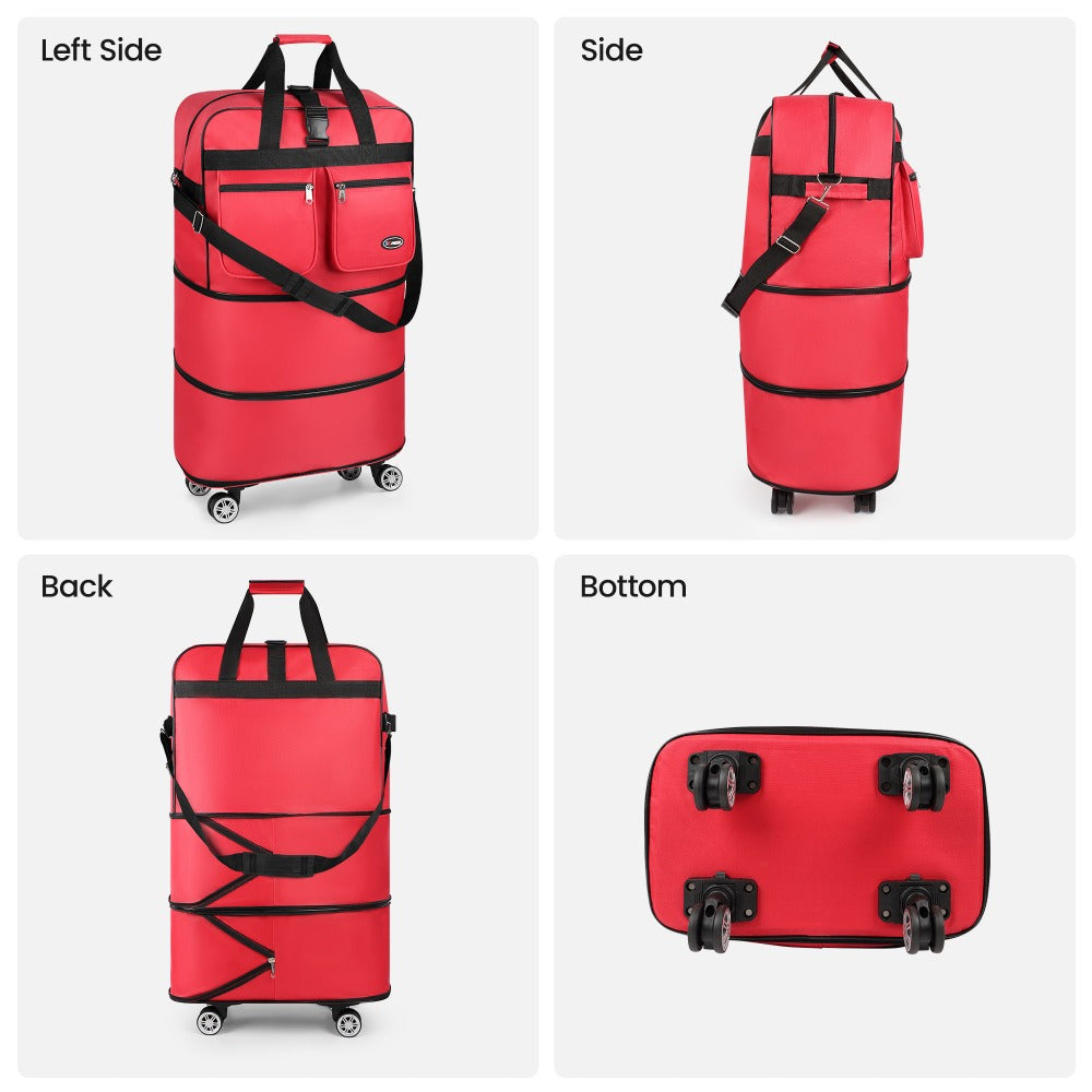 Carry On Luggage – 36 Inch, Spinner Wheels, Expandable, Foldable – detail view 5