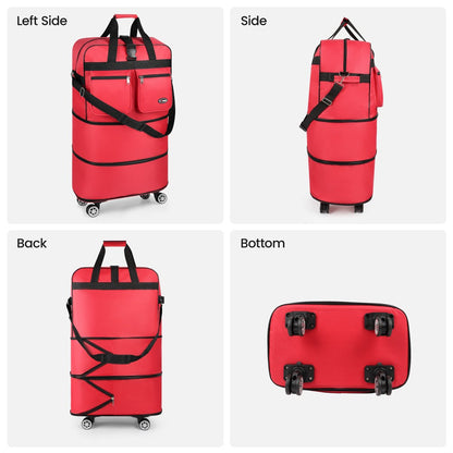 Carry On Luggage – 36 Inch, Spinner Wheels, Expandable, Foldable – detail view 5