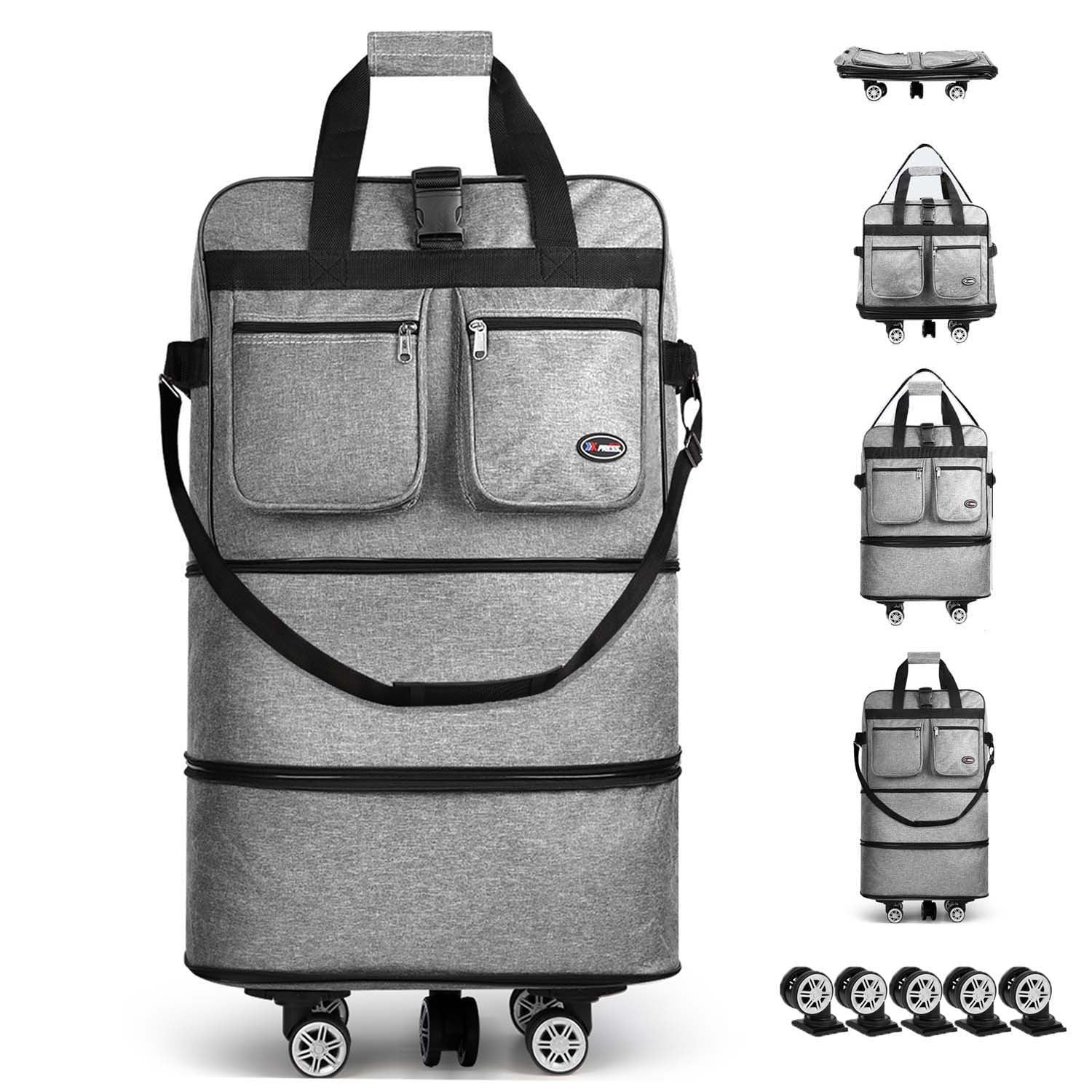 Carry On Luggage – 36 Inch, Spinner Wheels, Expandable, Foldable – detail view 24