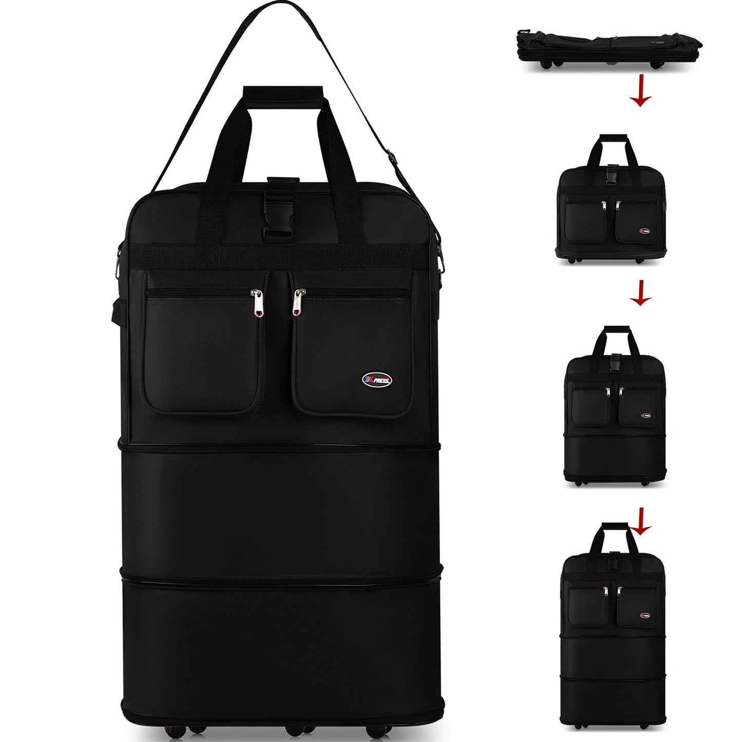Carry On Luggage – 40 Inch, Expandable, Foldable, Spinner Wheels – detail view 77