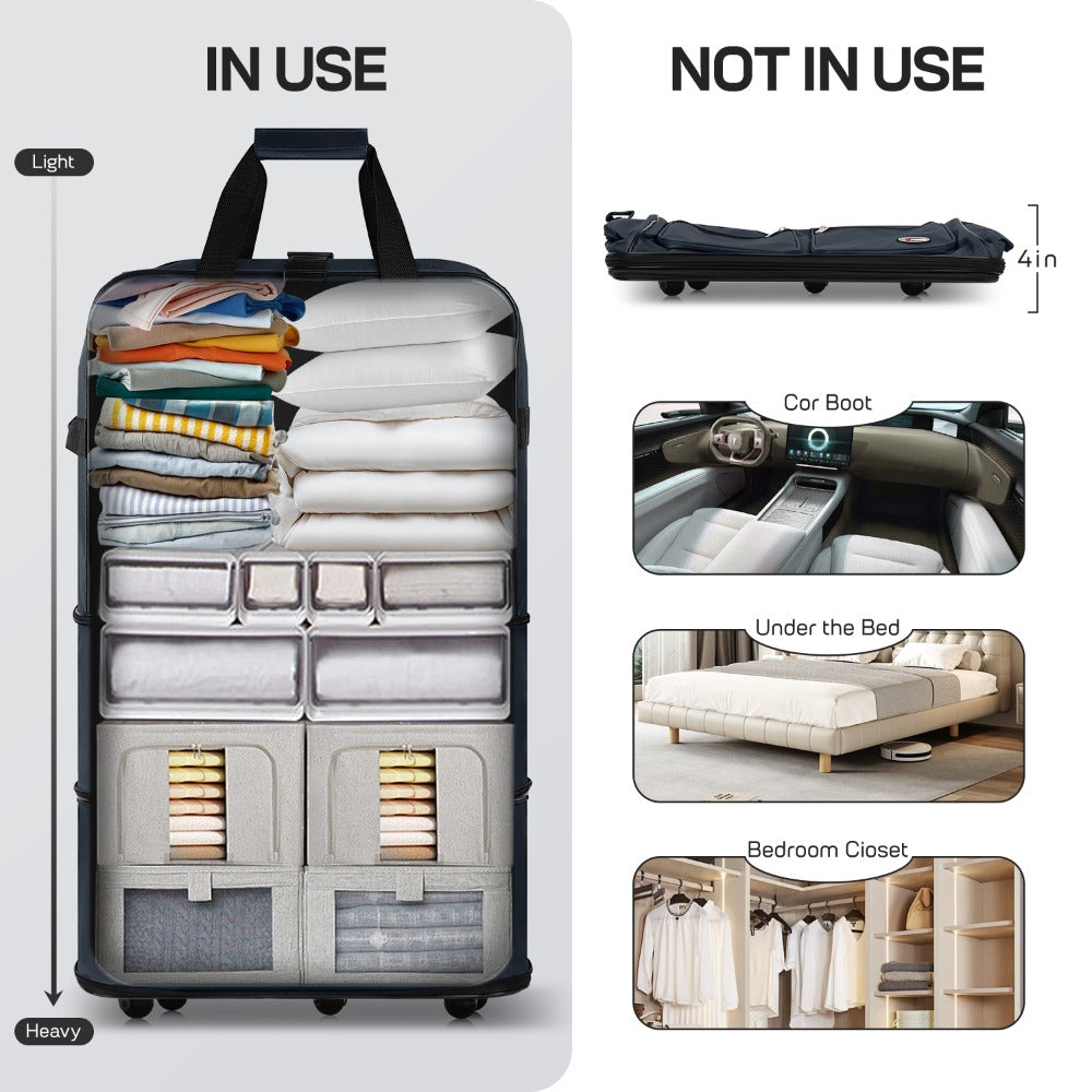 Carry On Luggage – 40 Inch, Expandable, Foldable, Spinner Wheels – detail view 30