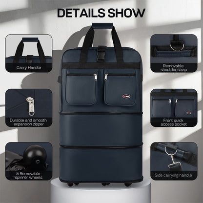Carry On Luggage – 40 Inch, Expandable, Foldable, Spinner Wheels – detail view 49