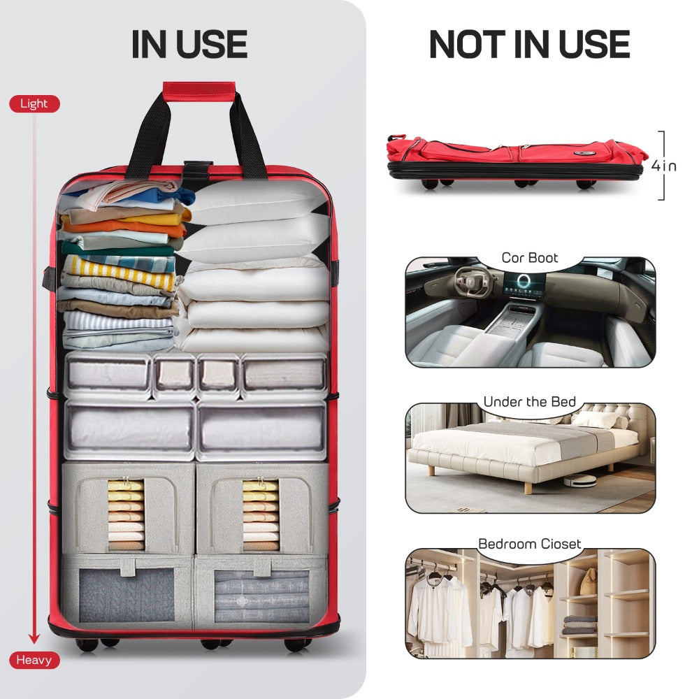 Carry On Luggage – 40 Inch, Expandable, Foldable, Spinner Wheels – detail view 52
