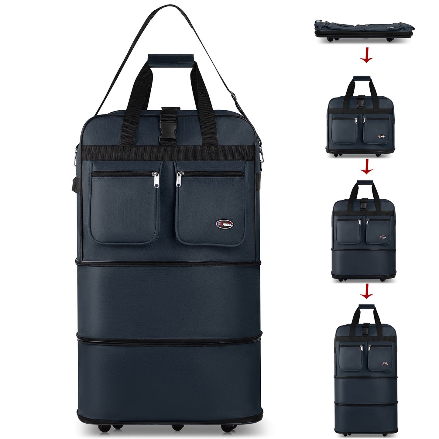 Carry On Luggage – 40 Inch, Expandable, Foldable, Spinner Wheels – detail view 71