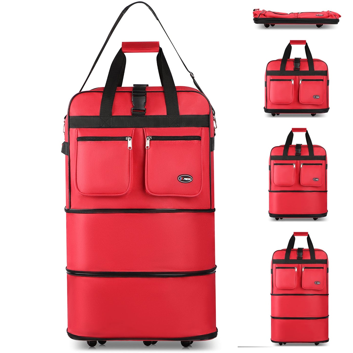 Carry On Luggage – 40 Inch, Expandable, Foldable, Spinner Wheels – detail view 75