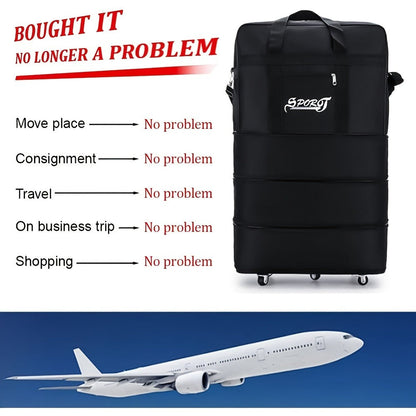 Carry On Luggage – 42 Inch, Expandable, Waterproof, Foldable – detail view 9