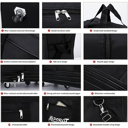 Carry On Luggage – 42 Inch, Expandable, Waterproof, Foldable – detail view 5