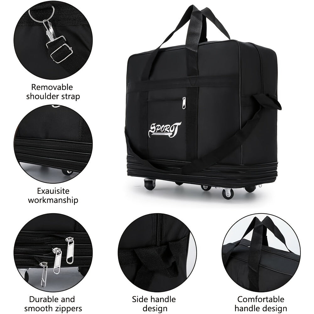 Carry On Luggage – 42 Inch, Expandable, Waterproof, Foldable – detail view 7