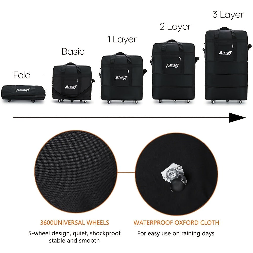 Carry On Luggage – 42 Inch, Expandable, Waterproof, Foldable – detail view 8