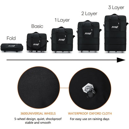 Carry On Luggage – 42 Inch, Expandable, Waterproof, Foldable – detail view 8