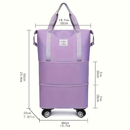 Carry On Luggage – 50L, Foldable, Expandable, Large Capacity – detail view 3