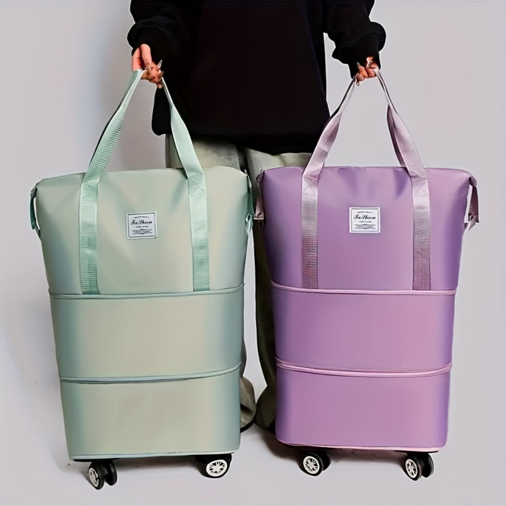 Carry On Luggage – 50L, Foldable, Expandable, Large Capacity – front view