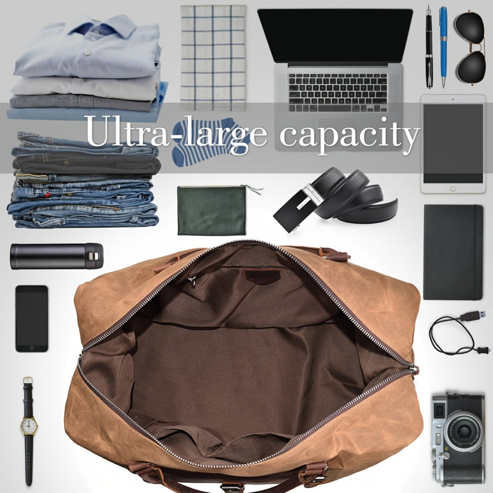 Carry On Luggage – Canvas, Waterproof, Oversized, for Travel – detail view 2