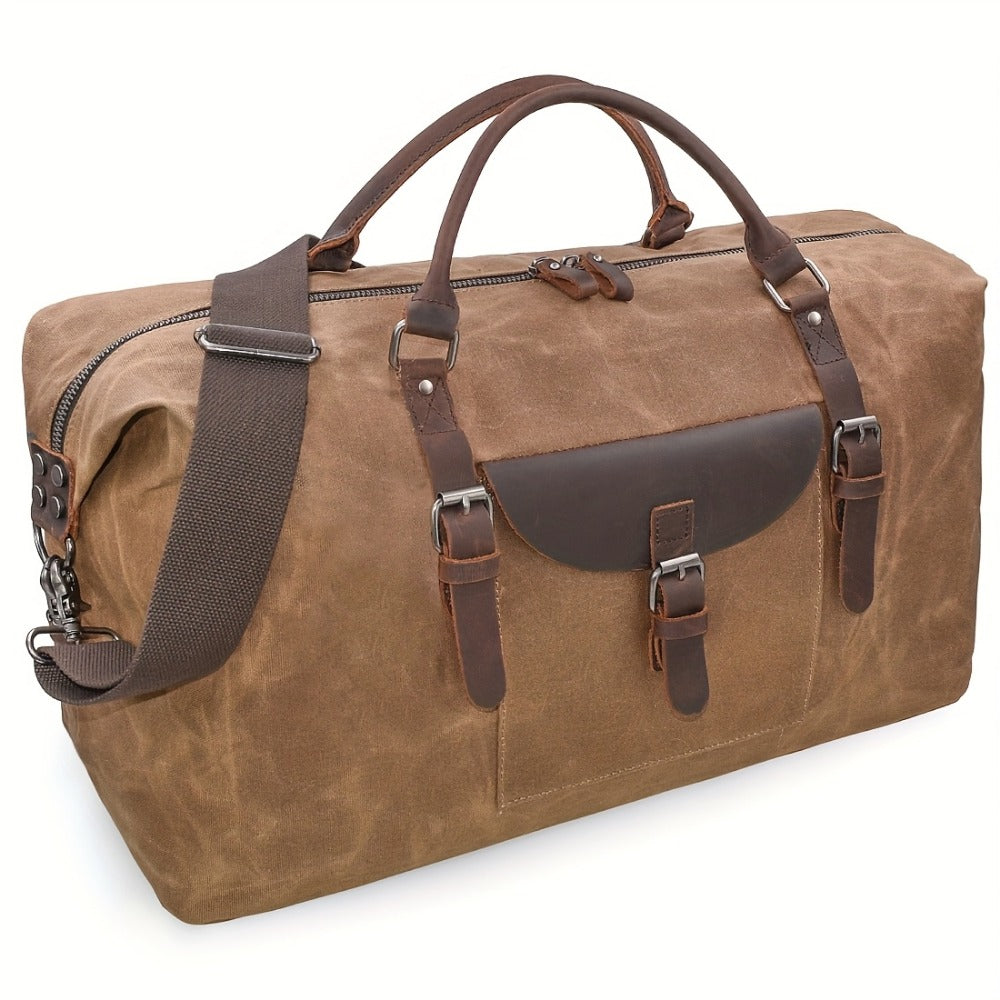 Carry On Luggage – Canvas, Waterproof, Oversized, for Travel – front view