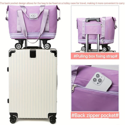 Carry On Luggage – Expandable, Rolling Duffel Detachable Wheels Expandable – detail view 11