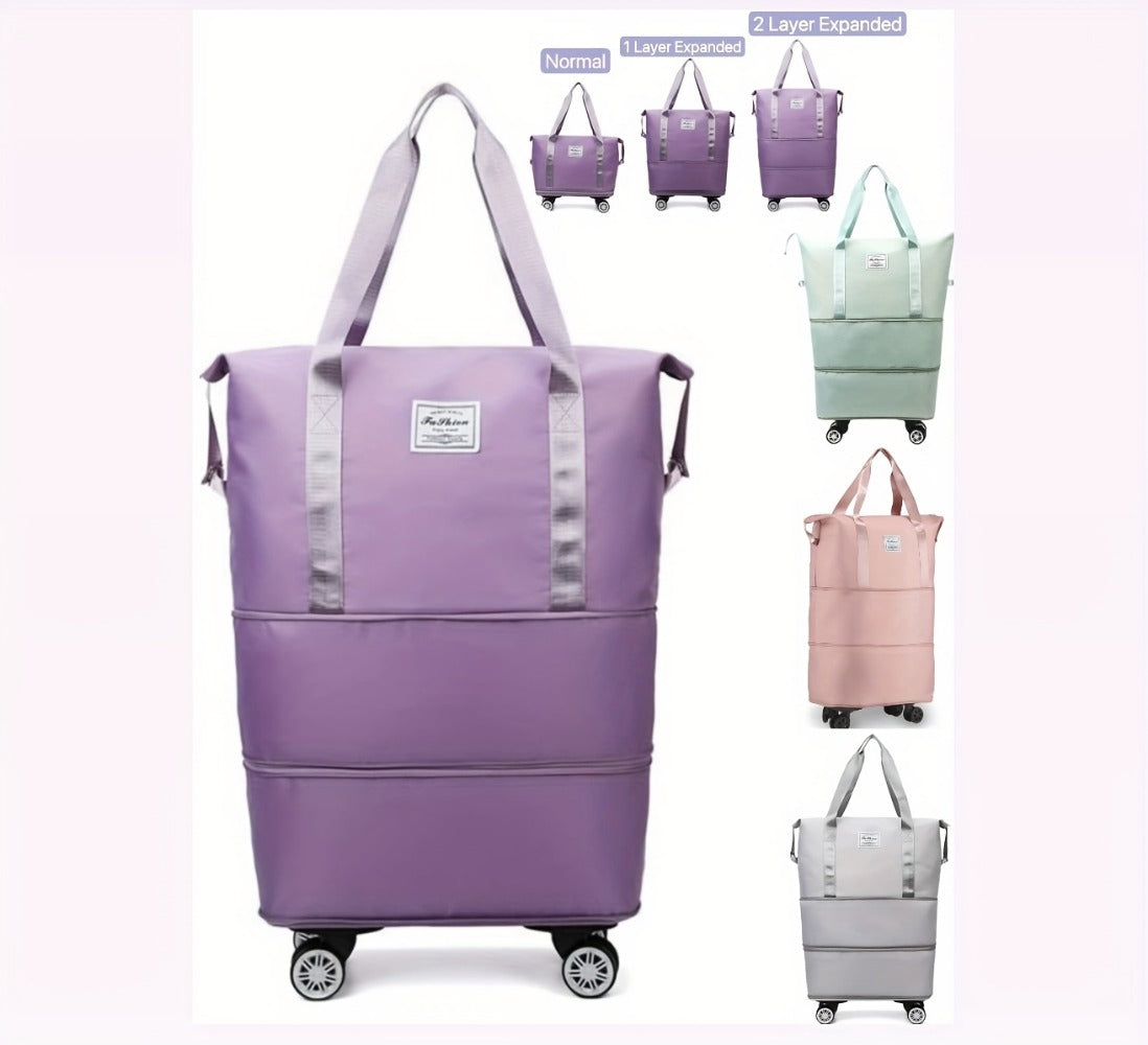 Carry On Luggage – Expandable, Rolling Duffel Detachable Wheels Expandable – detail view 14