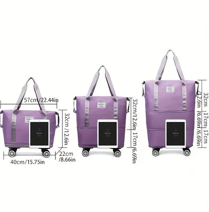 Carry On Luggage – Expandable, Rolling Duffel Detachable Wheels Expandable – detail view 15