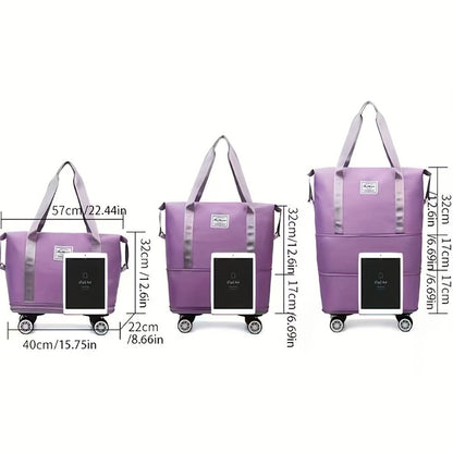 Carry On Luggage – Expandable, Rolling Duffel Detachable Wheels Expandable – detail view 3