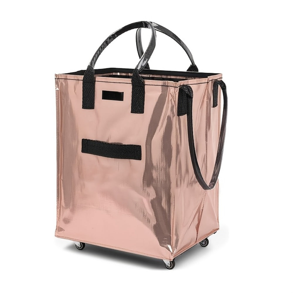 Carry On Luggage – Foldable, Foldable Rolling Shopping Cart Wheels – detail view 9