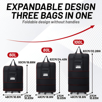 Carry On Luggage – Foldable, Large Capacity, Expandable, for Travel – detail view 3