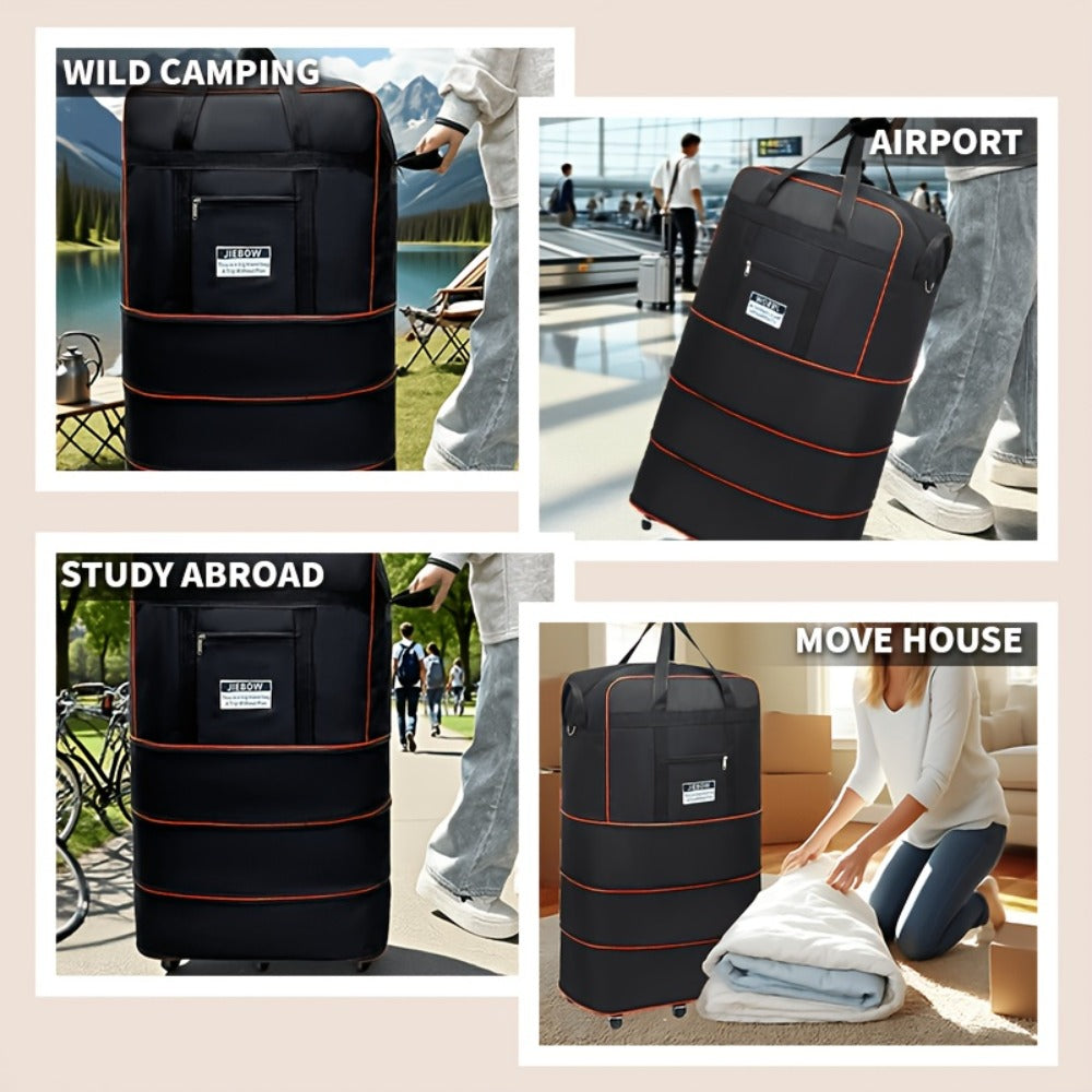 Carry On Luggage – Foldable, Large Capacity, Expandable, for Travel – detail view 7