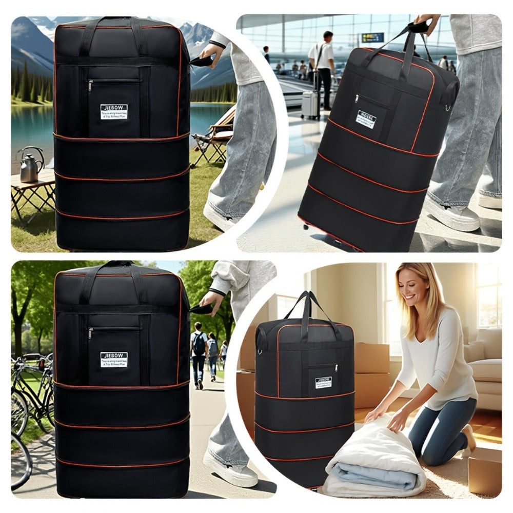 Carry On Luggage – Foldable, Large Capacity, Expandable, for Travel – detail view 8
