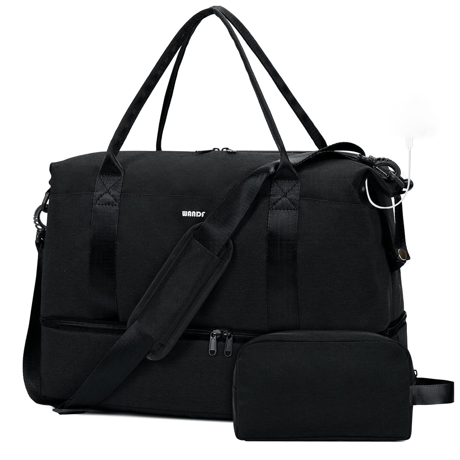 Carry On Luggage – 6 Colors, Foldable, USB Charging, for Travel – front view - product view 19