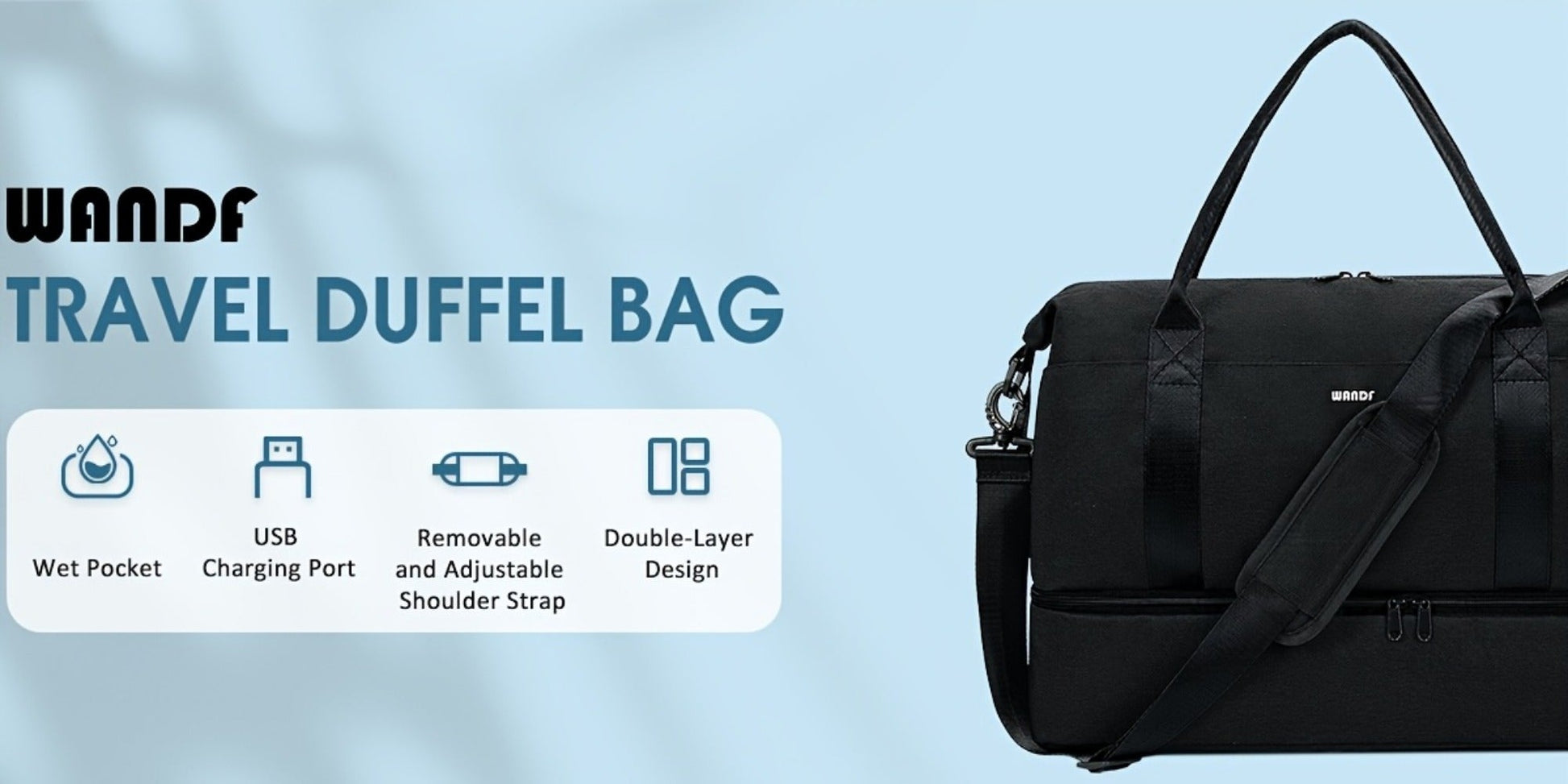 Carry On Luggage – 6 Colors, Foldable, USB Charging, for Travel – detail view 19