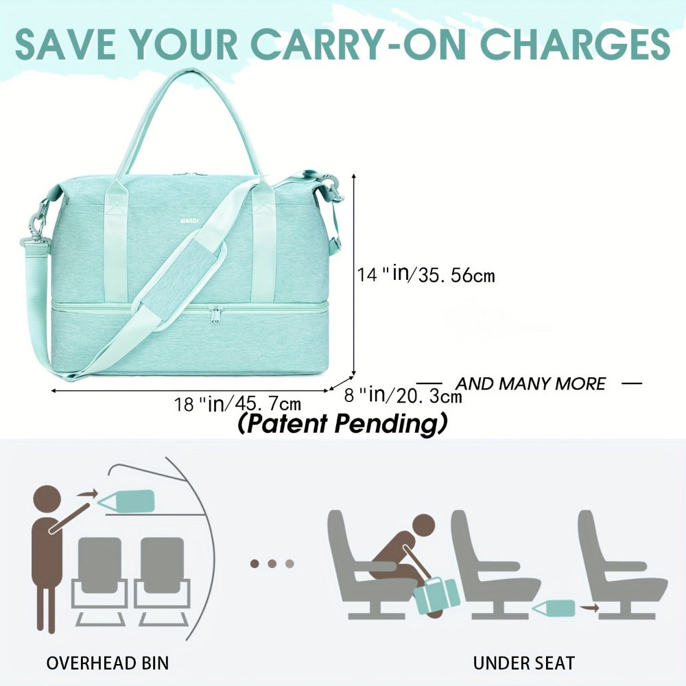 Carry On Luggage – 6 Colors, Foldable, USB Charging, for Travel – detail view 7