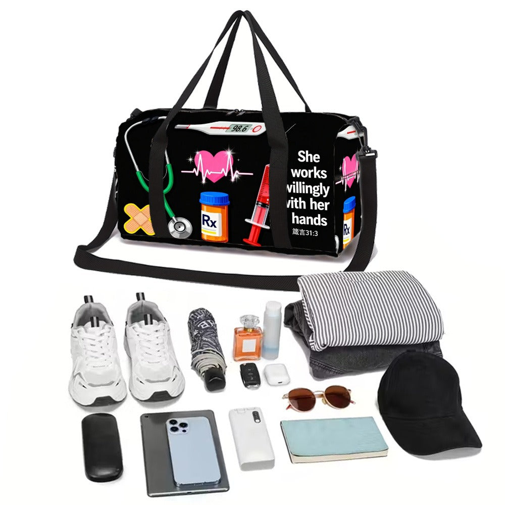 Carry On Luggage – Large Capacity, Adjustable Strap – detail view 10