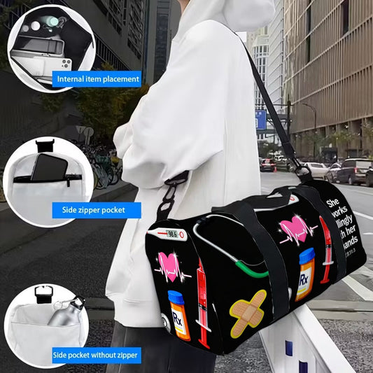 Carry On Luggage – Large Capacity, Adjustable Strap – alternate view